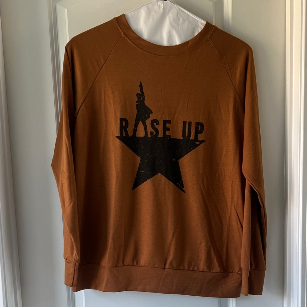 NWOT Hamilton Broadway Musical light sweatshirt